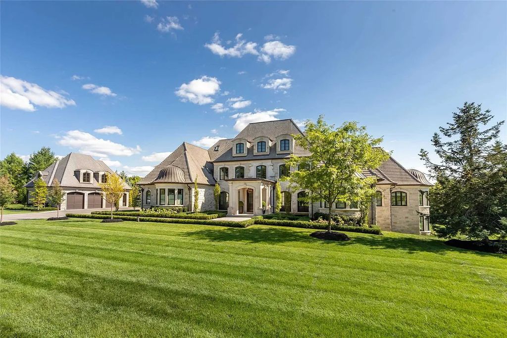 The Estate in Ontario is a luxurious home having all amenities for your best entertainment such as an indoor spa, indoor pool, steam room, Scandinavian sauna, wine room and theatre room now available for sale.