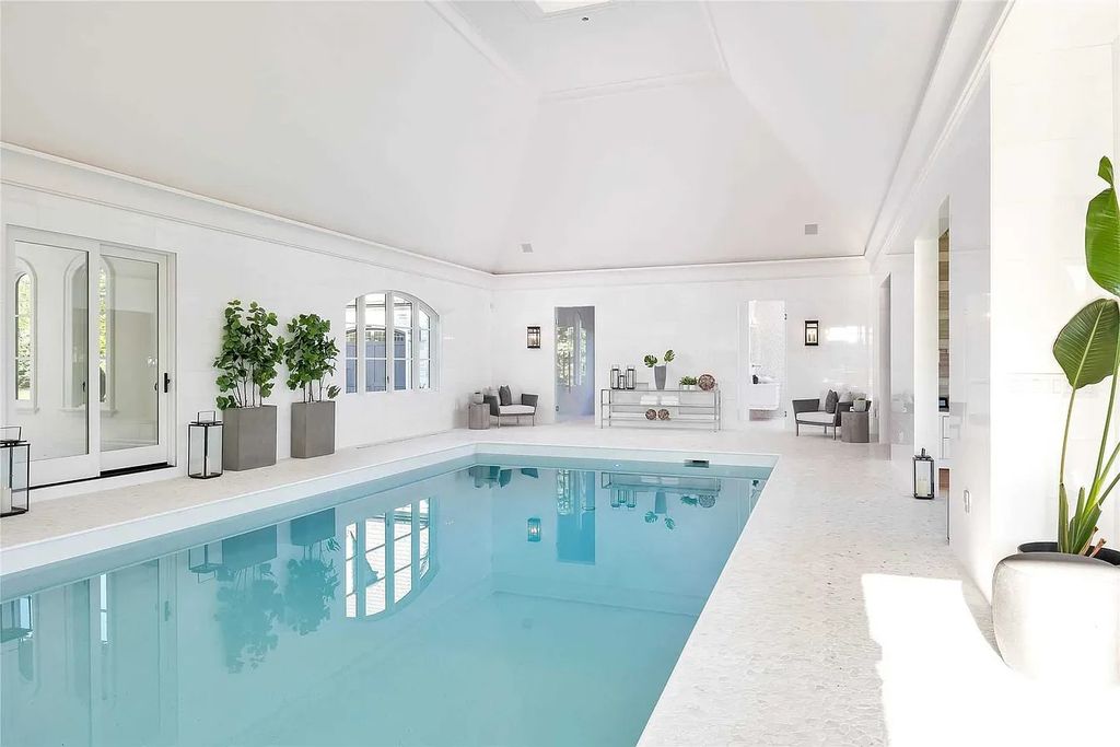 The Estate in Ontario is a luxurious home having all amenities for your best entertainment such as an indoor spa, indoor pool, steam room, Scandinavian sauna, wine room and theatre room now available for sale.