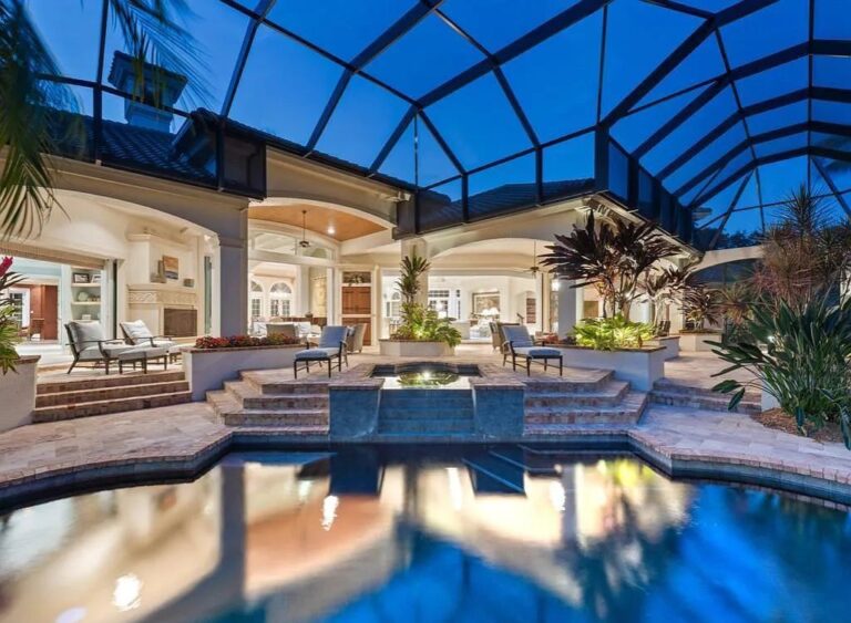 This is 5 Million Beautiful Lakefront Home in Bonita Springs, Florida Designed by Harwick