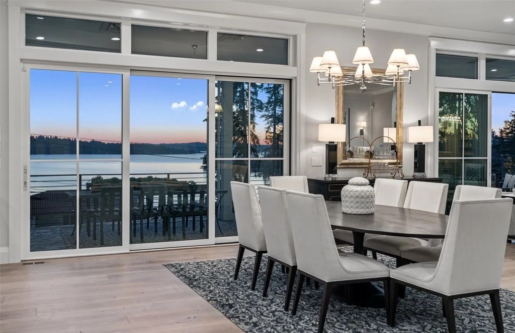 The Home in Bellevue was custom built in 2021 with high-end finishes and modern amenities, now available for sale. This home located at 9563 NE 1st Street, Bellevue, Washington