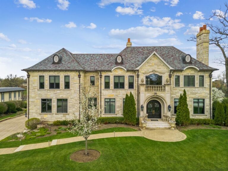 Truly One-of-a-kind Water Front Masterpiece in Oak Brook, Illinois
