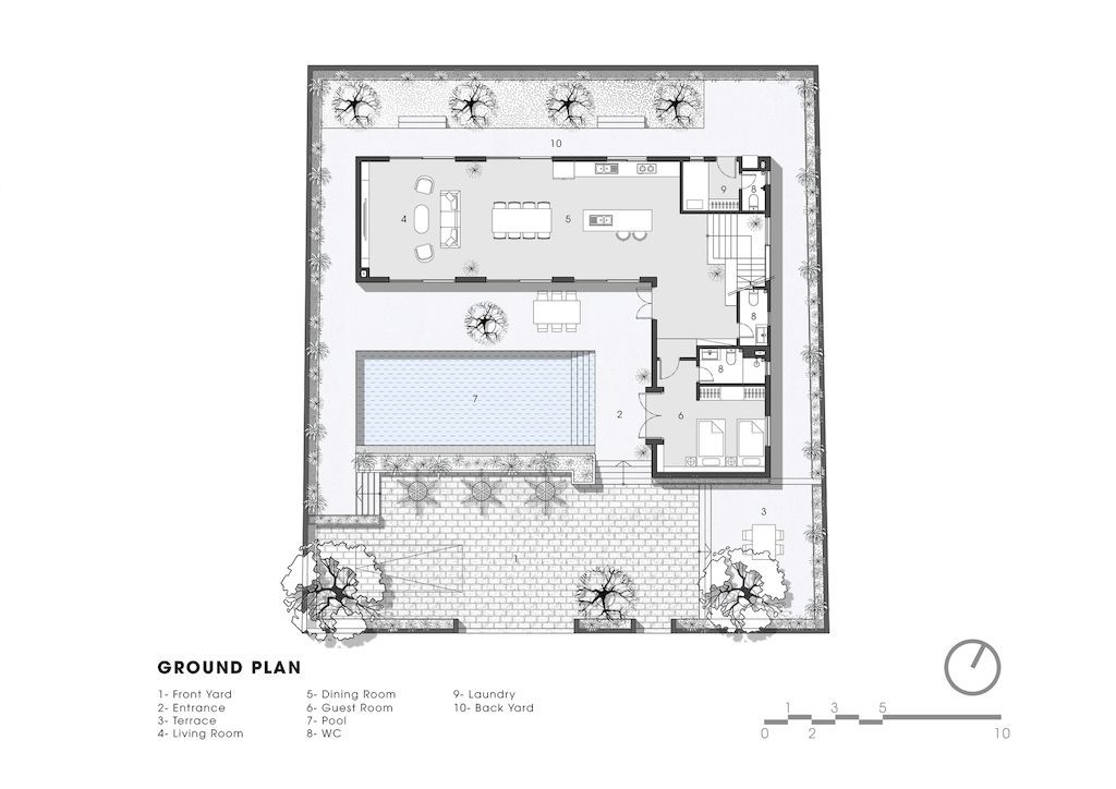 Villa Connect, nice L-shape with nature connection by Story Architecture