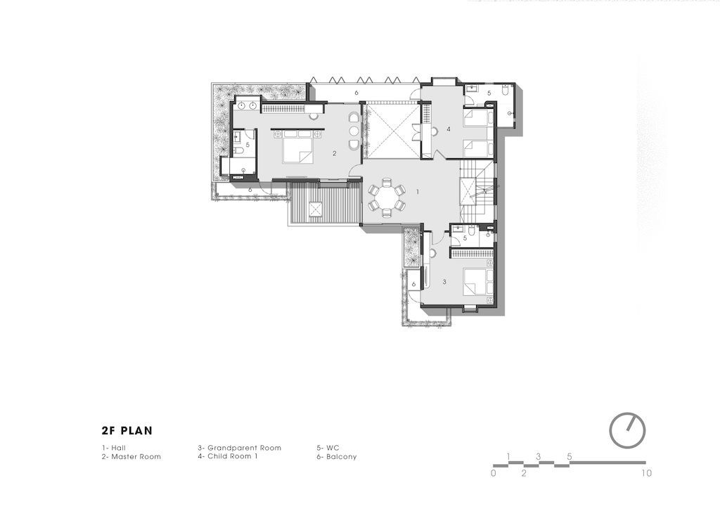 Villa Connect, nice L-shape with nature connection by Story Architecture