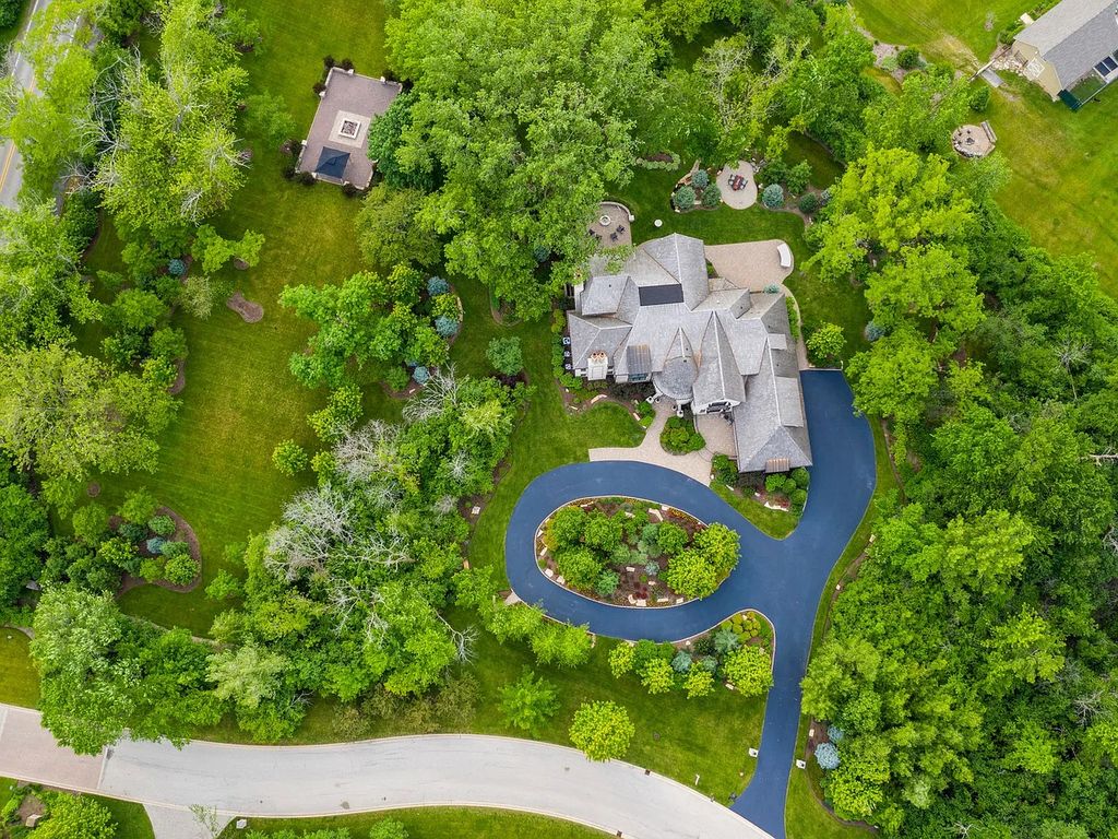 The Home in Bannockburn is a stunning mixture of stone, brick, and stucco, now available for sale. This home located at 21 Aberdeen Ct, Bannockburn, Illinois