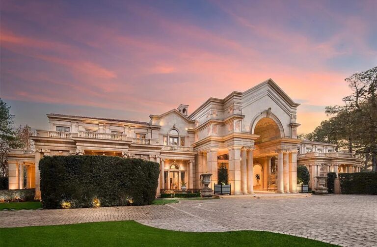 A Modern Neoclassical Home in Houston Texas With Impressionistic French Design Hits The Market For $36 Million
