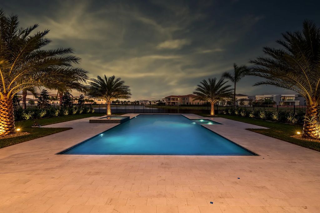 9738 Chianti Classico Terrace, Boca Raton, Florida, is a grandiose model home with remarkable amenities and an active racquet club.