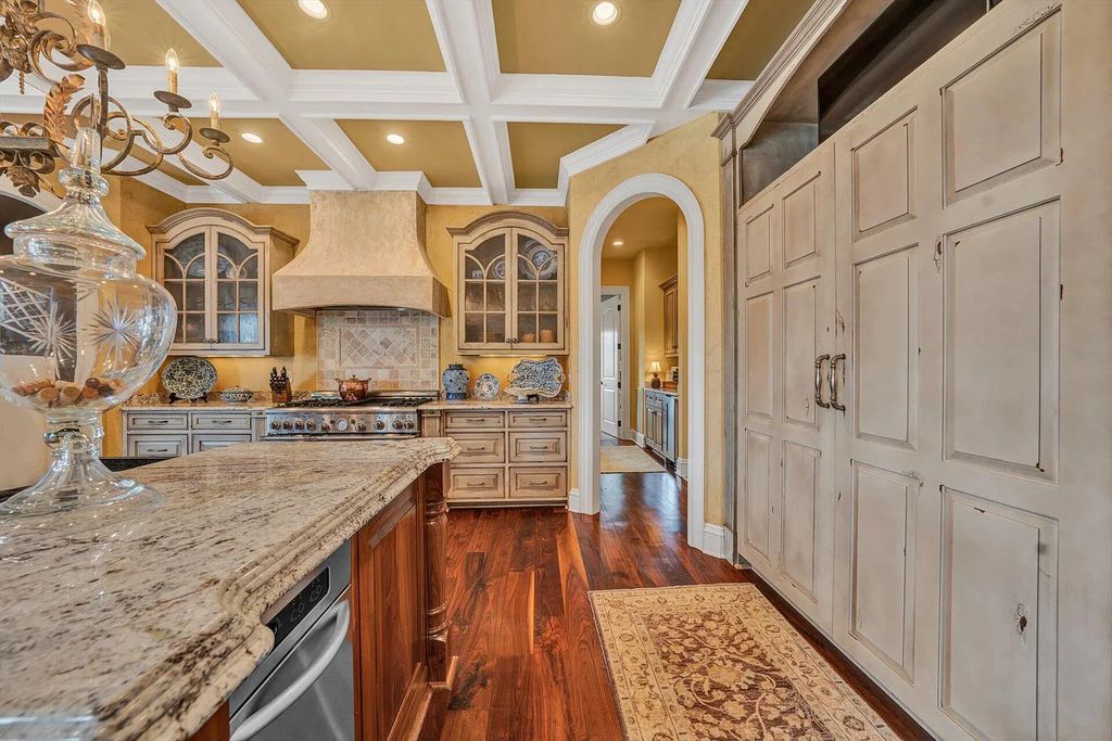 The Estate in Penhook is a luxurious home featuring the combination of stone and iron on the exterior now available for sale. This home located at 300 E Pointe Dr, Penhook, Virginia; offering 05 bedrooms and 06 bathrooms with 8,354 square feet of living spaces.