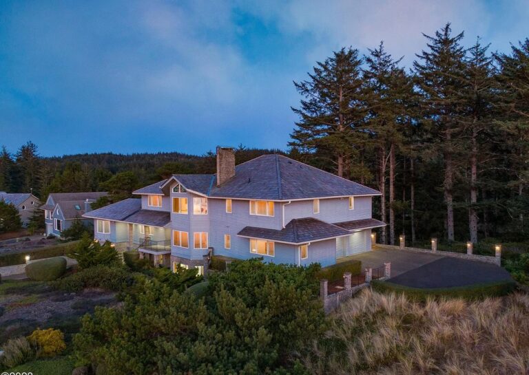 Image showcasing Commanding Unobstructed Ocean Views in Waldport, OR, this Unique Estate ...