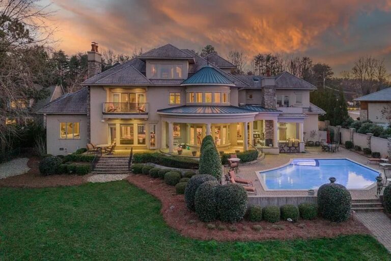Enjoy Lake Life in This Luxury Custom Home in Cornelius, North Carolina
