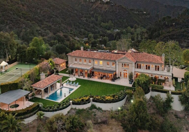 Exceptional Bel Air Villa Sit on A Magical Setting with Picturesque Cityscape Views Asking for $34.5 Million