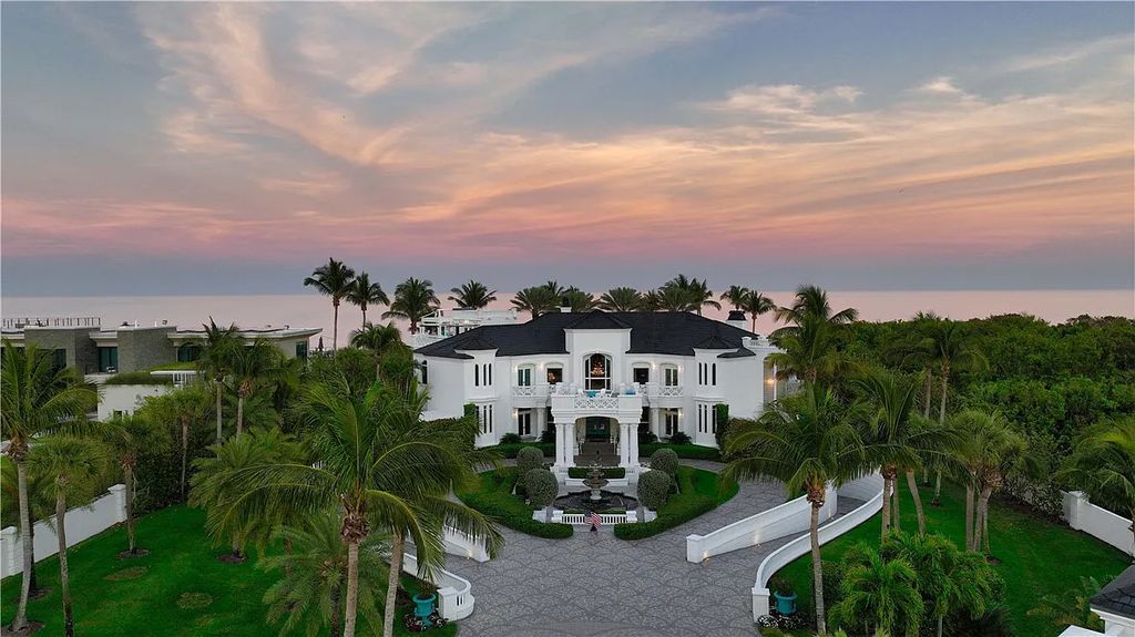 2150 S Highway A1a is truly a dream home for anyone seeking a luxurious lifestyle. The property spans over 5 acres of land and features 205 feet of ocean frontage and 198 feet of river frontage, making it the only available estate of its kind in the area.
