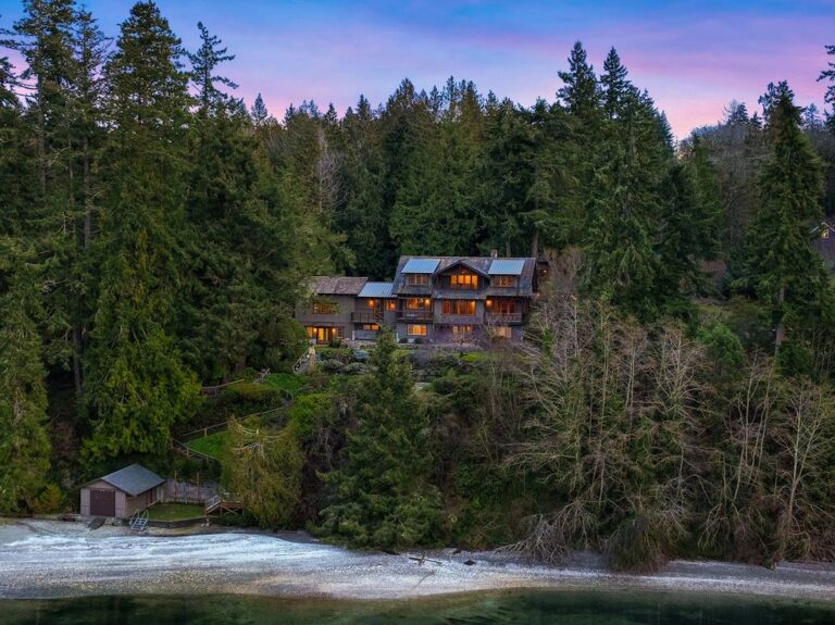 Experience Your Best Life on This Serene Sanctuary with $3.685M Waterfront Home Surrounded by Natural Beauty in Bainbridge Island, WA