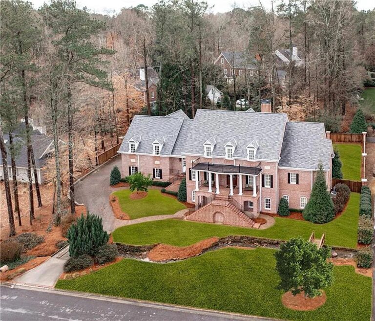 Ideal for Indoor and Outdoor Living, This Warm and Special Home in Atlanta, GA Seeks $2.875M