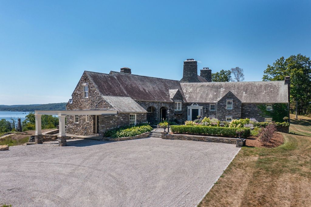 The Estate in Lyme is designed by Alfred Hopkins, a renowned estate architect, also built estates for Louis Comfort Tiffany and Frederick Vanderbilt, now available for sale. This home located at 153 Ferry Rd, Lyme, Connecticut