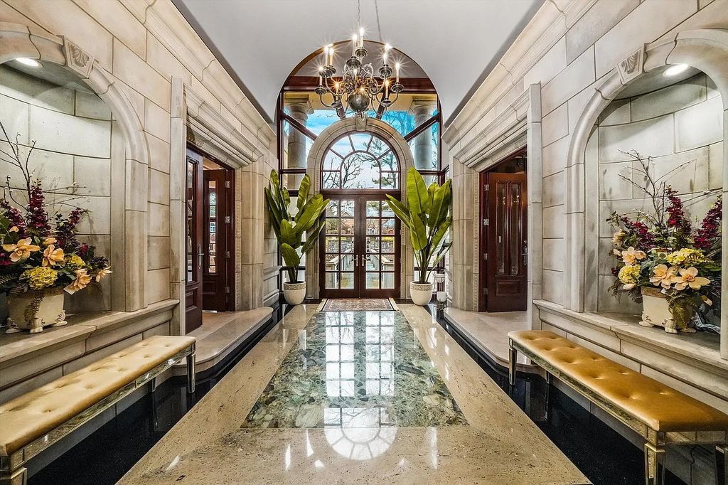 The Chateau in Oak Brook is completed by a French architect flown in from France in 1996 to the highest standards, now available for sale. This home located at 912 Saint Stephens Grn, Oak Brook, Illinois