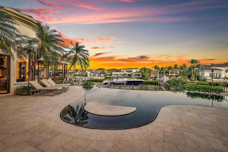 A Luxury Waterfront Home on a Private Cul-de-sac In Jupiter, a Home with Access to the Intracoastal Waterway and all Amenities is asking $8.9 Million
