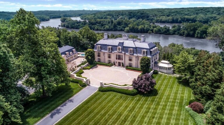 Magnificent In Every Way, Elegant Château Clad In French Limestone is Asking For $49M In Rockville, MD