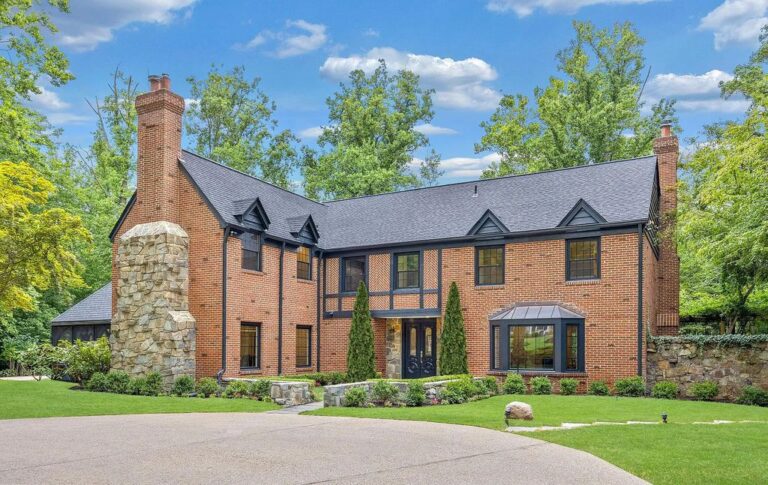 Meticulous in Detail and Elegant in Proportion, this $3.495M Classic Home in Rockville, MD Successfully Captures Original Charm and Modern Beauty