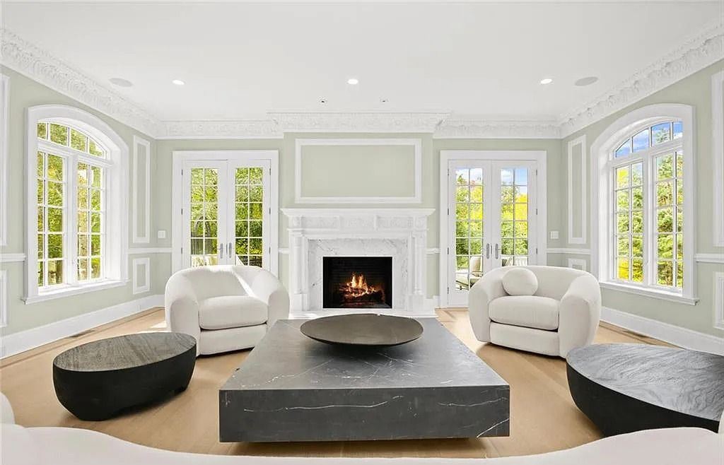 The Chateau in Armonk exudes warmth and luxurious comfort from the minute you enter, now available for sale. This home located at 4 Cowdray Park Drive, Armonk, New York