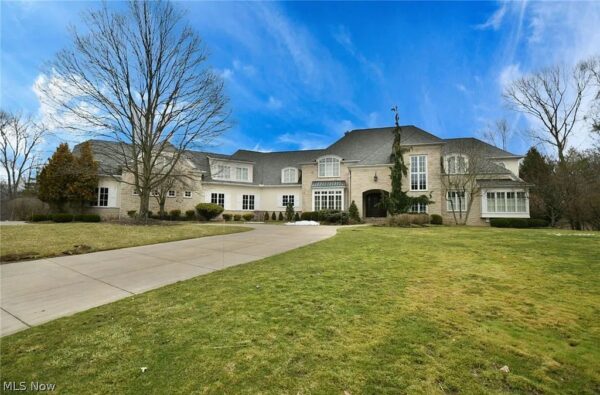 Stone and Stucco Manor Home Built with Finest Materials and Craftsmanship in Brecksville, OH Hits Market for $2.6M