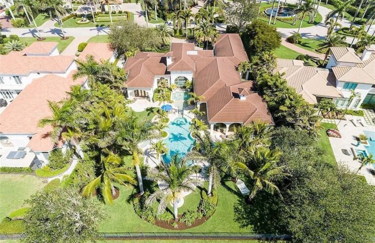 Stunning $7.2 Million Home in Naples, Florida with Unmatched Views of Lake and Golf Course