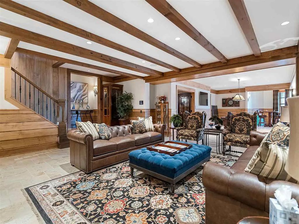 The Estate in Petoskey is a luxurious home built with custom craftsman style post and beam now available for sale. This home located at 850 W Bear River Rd, Petoskey, Michigan offering 04 bedrooms and 07 bathrooms with 14,636 square feet of living spaces. 