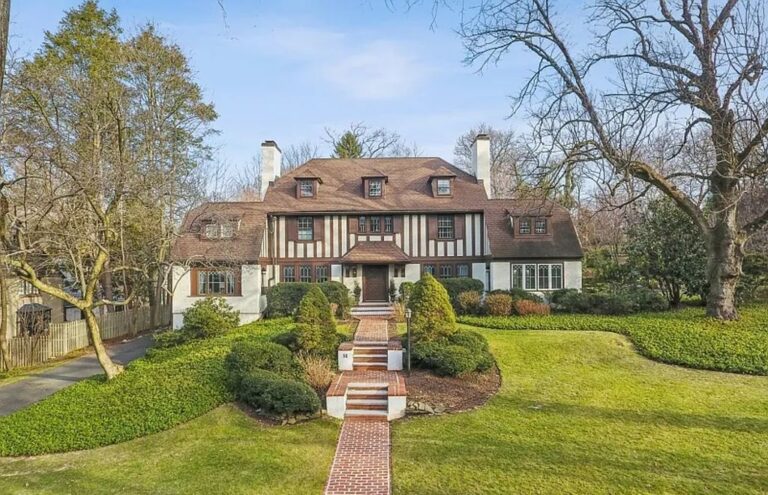 This $2.358M Magnificent English Tudor Estate is Both an Architectural Masterpiece and a Private Paradise in Millburn Twp., NJ