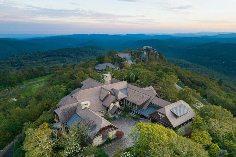 This $29.75M House Blends Western Art, Mountain Architecture, European and Adirondack Influences to Perfection in Linville, NC