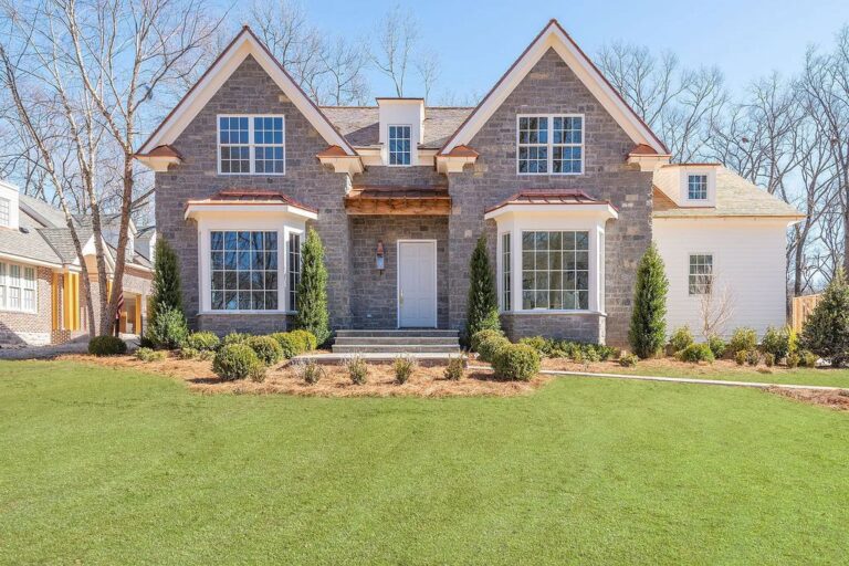 This $4,500,000 Exceptional New Home in Nashville, TN Features Stunning Design Selections throughout and Inviting Layout
