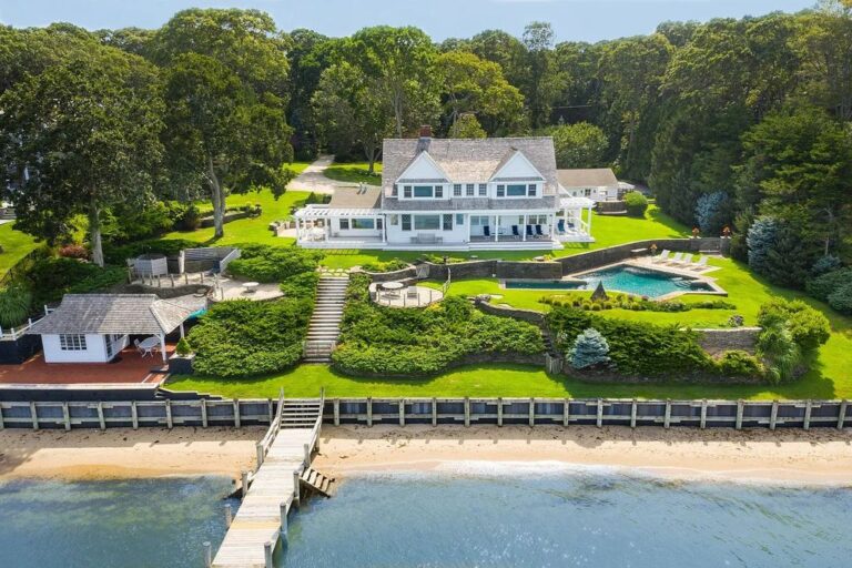 With Its Understated Elegance and Timeless Style, This $19.95M New England Cape in Sag Harbor, NY Captures the Essence of Coastal Living