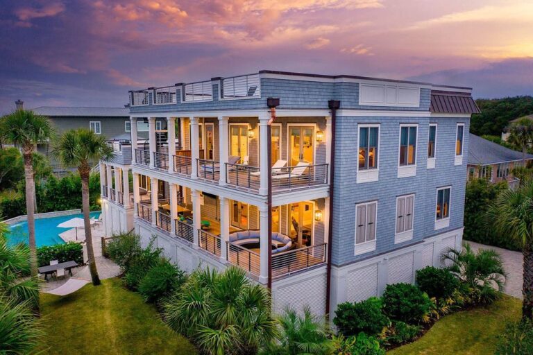 You’ll Find Beach Living at Its Finest Here in this Gorgeous $6.75M Home in Isle Of Palms, SC