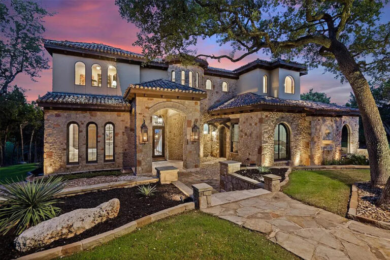 Listed At $3M, This Heavily Customized Home in Jonestown Texas Enhances with Extraordinary Hill Country and Lake Views