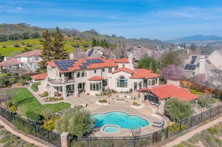 Breathtaking Executive Estate in Gated Ruby Hill Community with Panoramic Views and Luxury Amenities in Pleasanton, California Asking for $4.8 Million