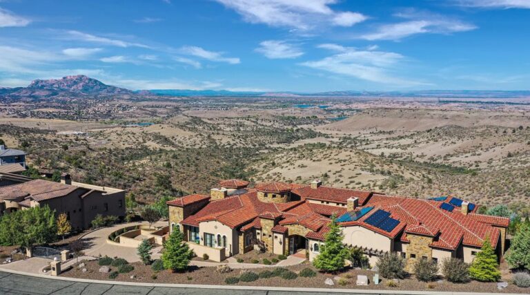 This Amazing Tuscan Inspired Home in Prescott Arizona With Panoramic Views of The Granite Dells and Watson Lake Sells For $5.9 Million