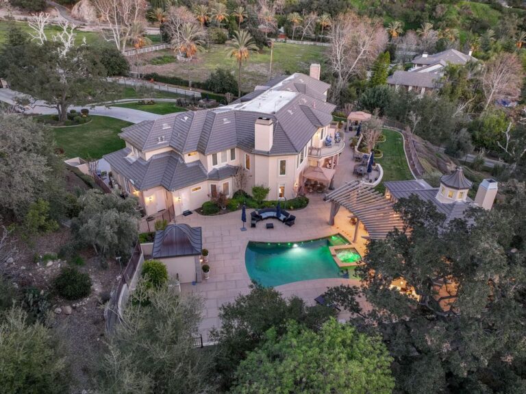 Stunning FrenchInspired Estate in Bradbury, California with Exquisite Design and Luxurious