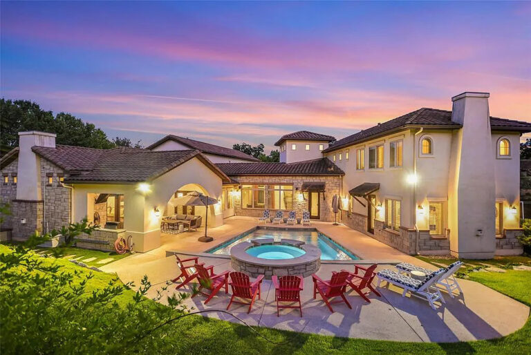 This Breathtaking Spanish Style Home in Austin Texas Listing At $3.195 Million Offers The Epitome Of Tranquil Luxury