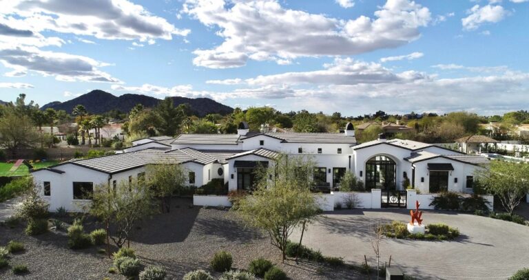 A Highly Desirable Residence in Paradise Valley Defines Style Quality And Design Hitting The Market For $8.7 Million