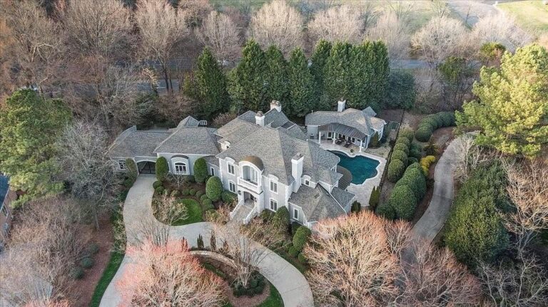 Boasting Ample Living Space and Top-of-the-Line Features, This Luxurious Estate in Charlotte, NC Seeks $2.175M