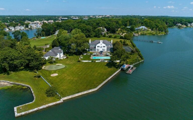 Create and Fulfill all Your Waterfront Living Dreams at The Tip of The Peninsula in This $29.9M Spectacular Estate in Greenwich, CT