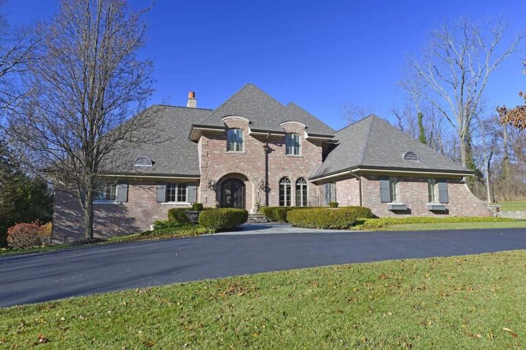 Custom Built French Country Brick Home in Cincinnati, OH Hits Market for $3.295M