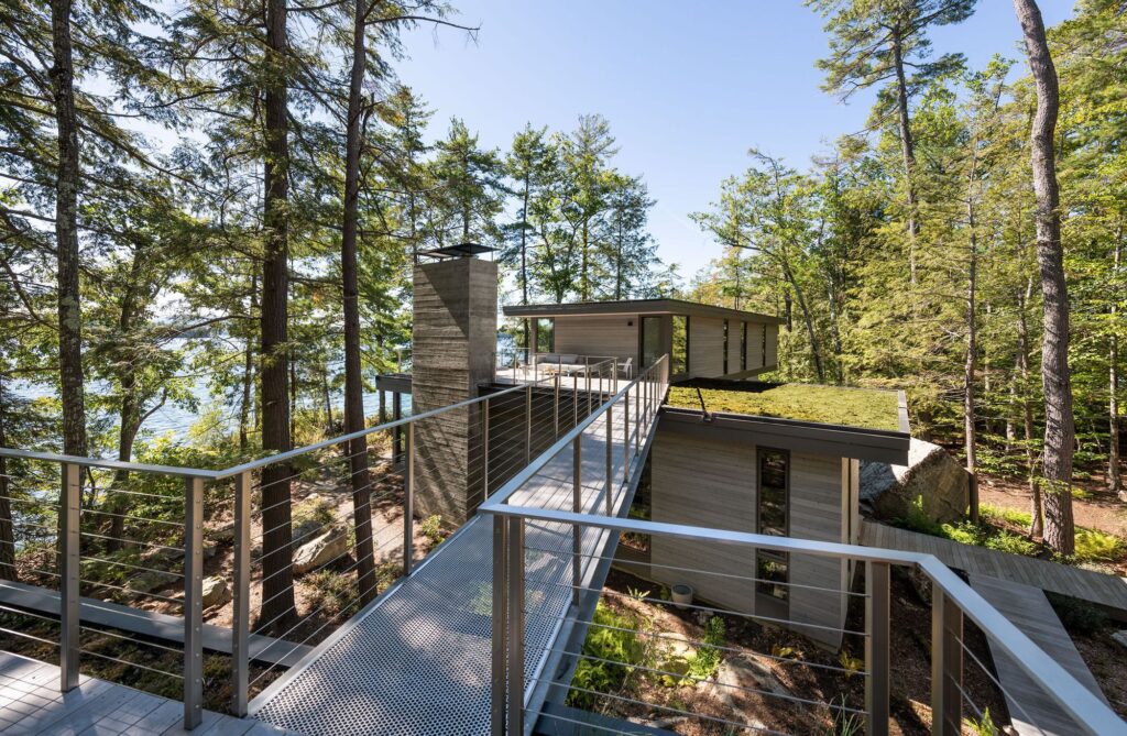 Elevated Camp House to Enjoy Nature by Murdough Design Architects