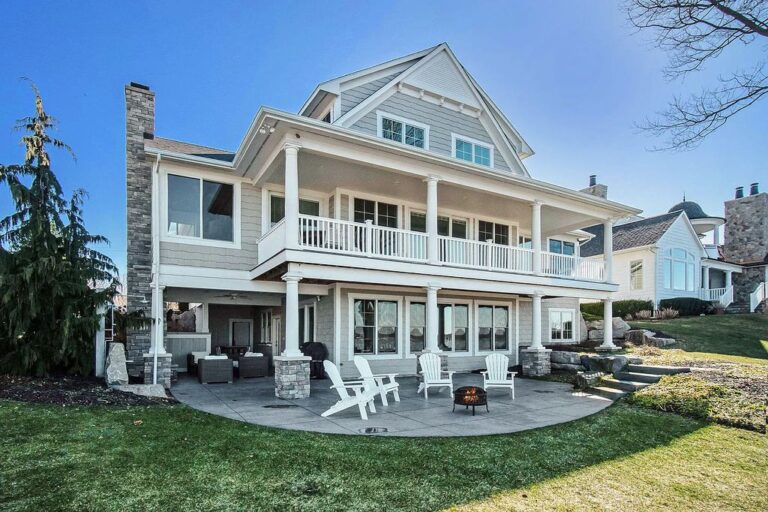 Enjoy the Best of Lakeshore Living on this $2.9M Beautiful, Custom Lake Home in Holland, MI