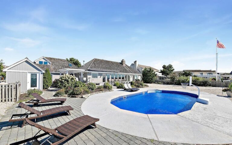 Entertain and Enjoy the Quintessential Lifestyle in Mantoloking, NJ in this $3.399M Bayfront Home