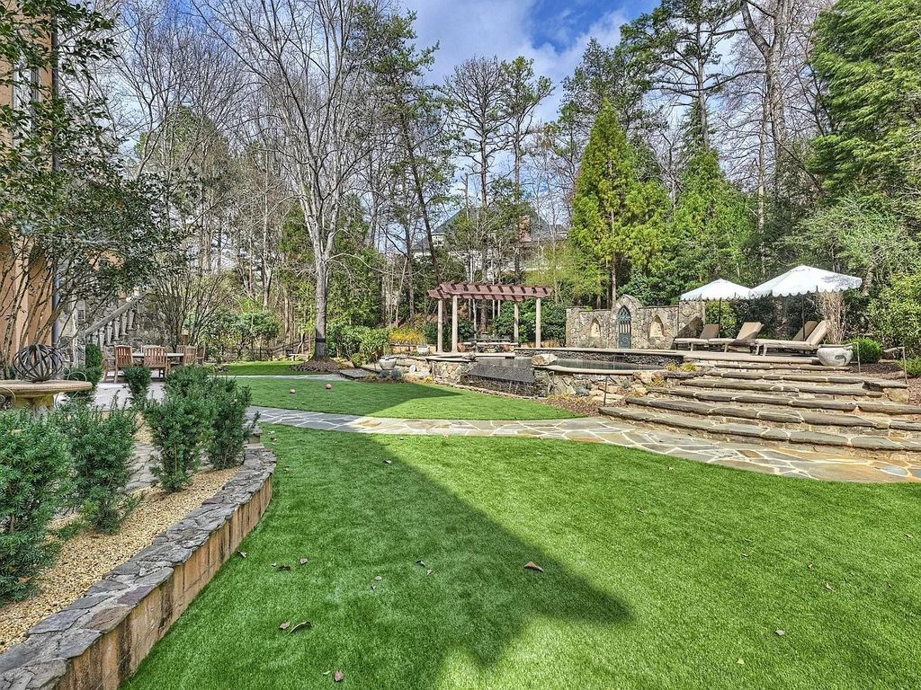 The Estate in Charlotte is thoughtfully designed for entertaining from pool side dinners under the stars or enjoy cocktails on one of your many terraces, now available for sale. This home located at 5403 Gorham Dr, Charlotte, North Carolina