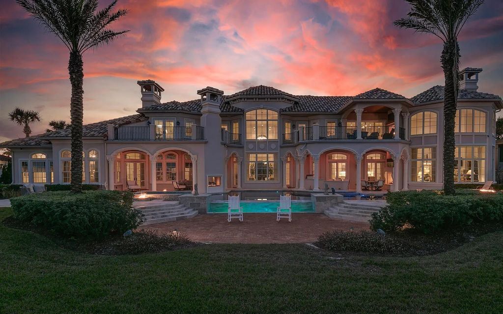 Experience the ultimate in luxury with this exquisite oceanfront estate located at 801 Ponte Vedra Boulevard, Ponte Vedra Beach, Florida. Designed with entertaining in mind, this custom-built home offers 6 bedrooms, 9 bathrooms, and over 9,200 square feet of living space.