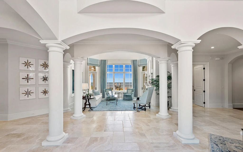 Experience the ultimate in luxury with this exquisite oceanfront estate located at 801 Ponte Vedra Boulevard, Ponte Vedra Beach, Florida. Designed with entertaining in mind, this custom-built home offers 6 bedrooms, 9 bathrooms, and over 9,200 square feet of living space.