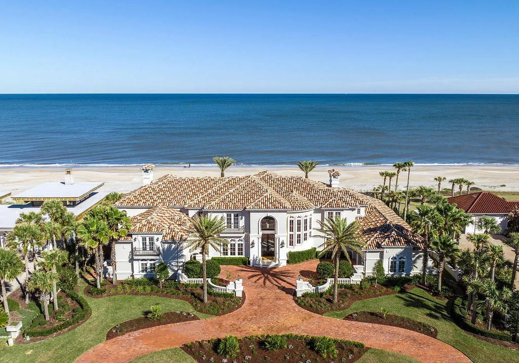 Experience the ultimate in luxury with this exquisite oceanfront estate located at 801 Ponte Vedra Boulevard, Ponte Vedra Beach, Florida. Designed with entertaining in mind, this custom-built home offers 6 bedrooms, 9 bathrooms, and over 9,200 square feet of living space.