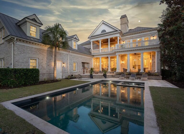 Featuring Superior Build Quality, Authentic Luxury and Chic Sophistication, this One-of-a-kind Estate in Charleston, SC on Market for $4.9M