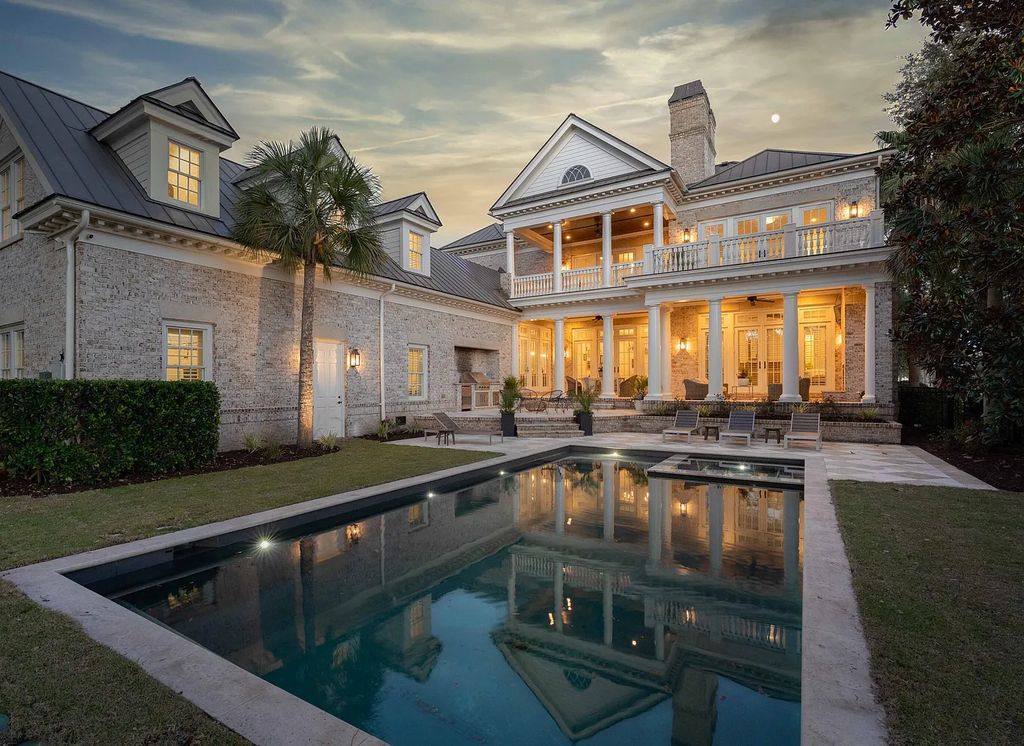 The Estate in Charleston is a luxurious home offering rare front and back unobstructed golf course views now available for sale. This home located at 59 Iron Bottom Ln, Charleston, South Carolina; offering 06 bedrooms and 08 bathrooms with 8,191 square feet of living spaces.