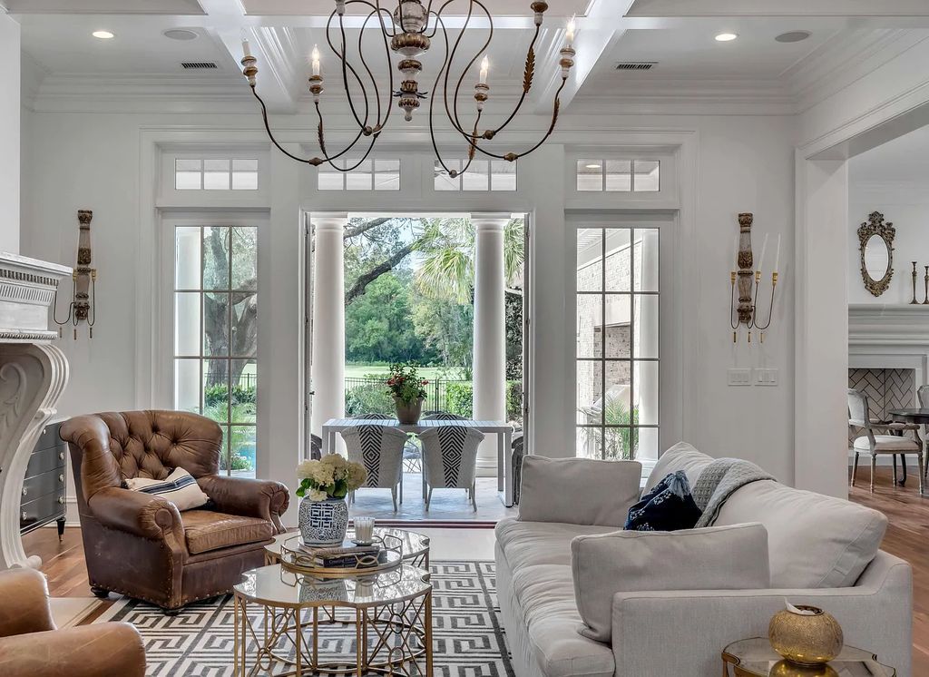 The Estate in Charleston is a luxurious home offering rare front and back unobstructed golf course views now available for sale. This home located at 59 Iron Bottom Ln, Charleston, South Carolina; offering 06 bedrooms and 08 bathrooms with 8,191 square feet of living spaces.